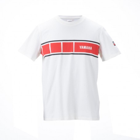 CAMISETA YAMAHA HERITAGE BLANCO